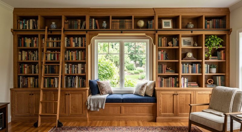 Custom Bookcase Installation in Greensboro, NC
