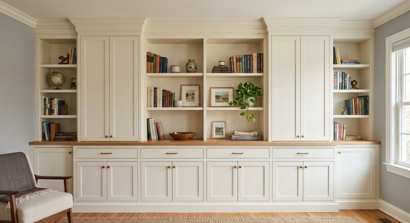 Fireplace Cabinet Installation in Fairfax, VA